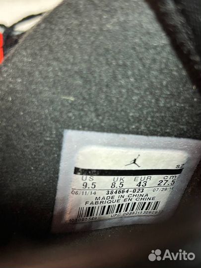 Air Jordan 6 retro infared black оригинал