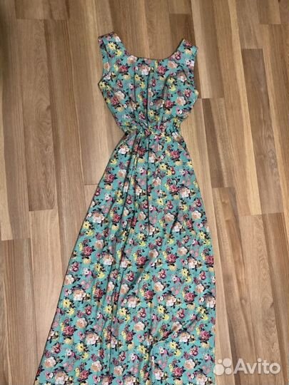 Платье в пол летнее М