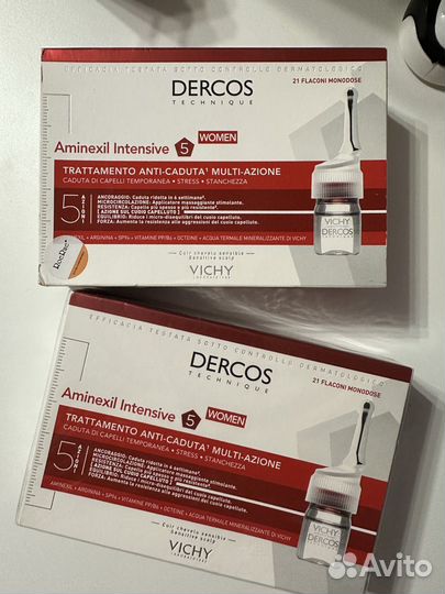 Ампулы против выпадения волос Dercos Aminexil