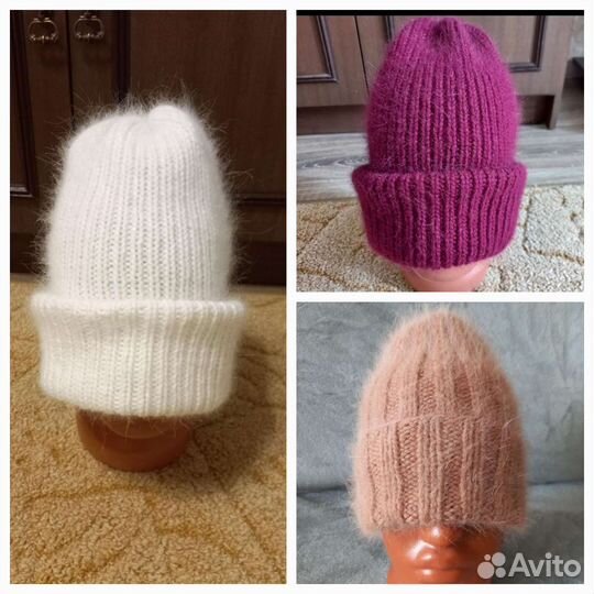Шапочки из пуха норки