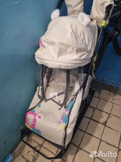 Детские санки коляска