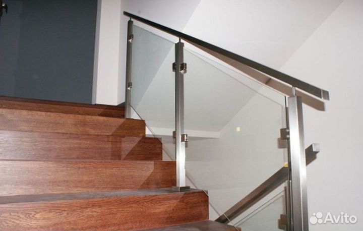 Перила из полированной нержавеющей стали aisi 304