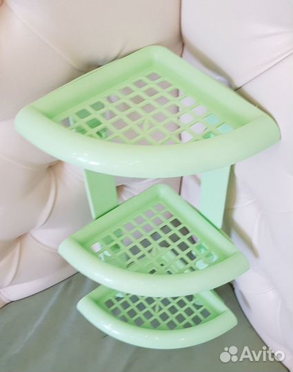 Угловая полочка для ванны 3-х-ярусная