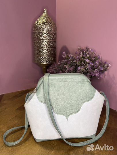 Сумка натуральная кожа через плечо