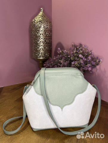 Сумка натуральная кожа через плечо