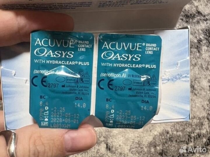 Линзы acuvue oasys 2.25