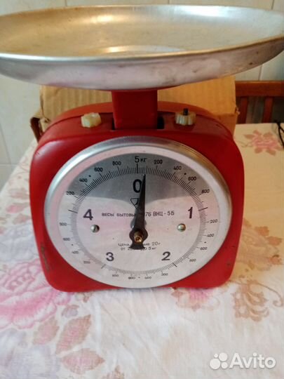 Весы бытовые механические 5кг СССР винтаж