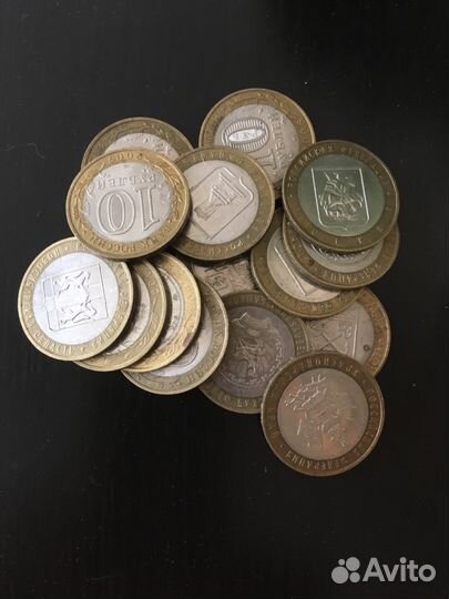 Монеты 10 биметалл,10 гвс и прочая юбилейка