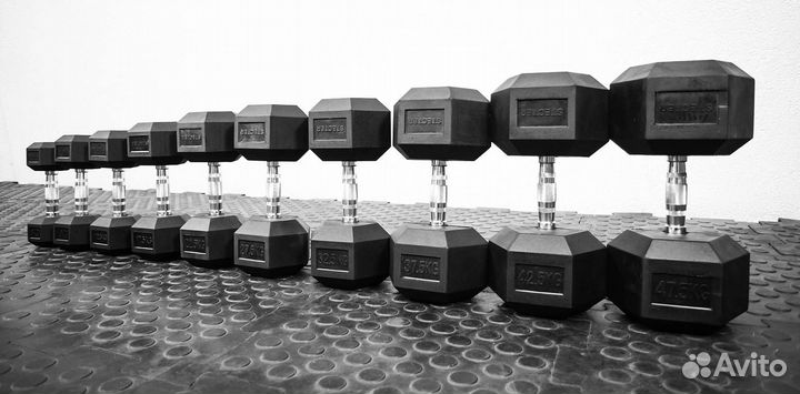 Гантель шестигранная (гексагональная) 25 кг