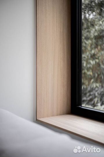 Подоконники и откосы из шпона
