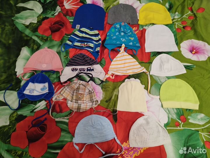 Шапочки для мальчика от 3 мес до 1 года