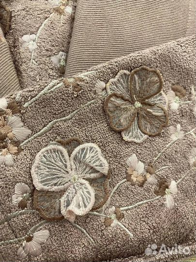 Халат банный женский бамбук набор