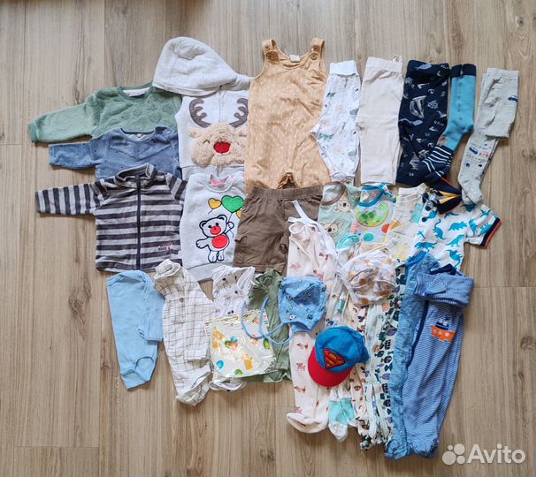 Одежда пакетом на малыша 62 68/ Вещи пакетом