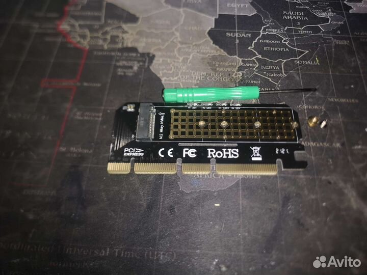 Переходник Orient C299E PCI-E 16x to ngff M.2