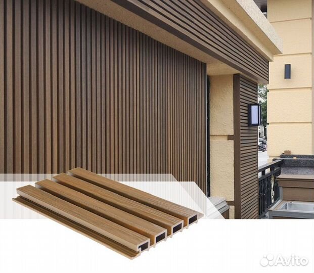 Реечные фасадные панели дпк