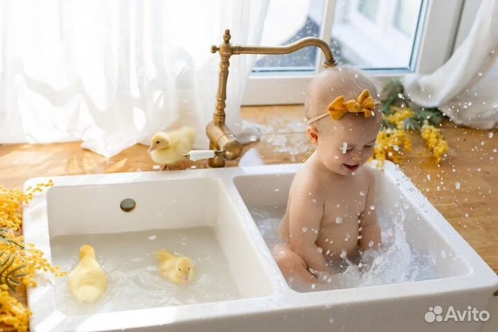 Детская фотосессия с утятами