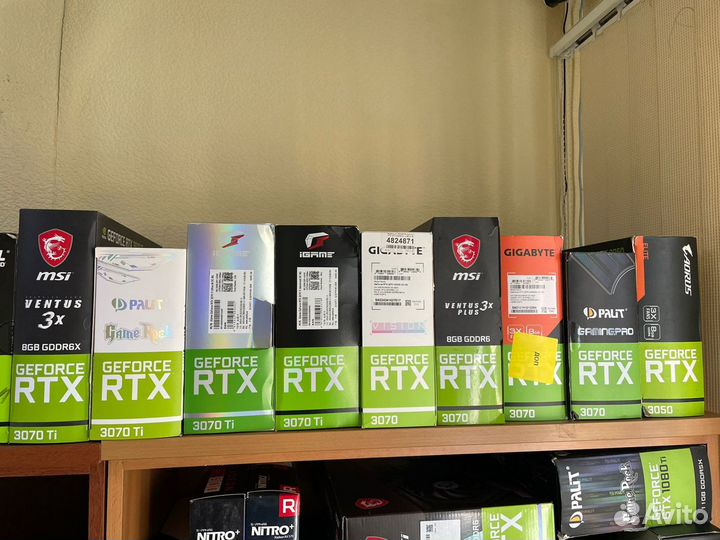 Видеокарты RTX GTX RX - самый большой выбор