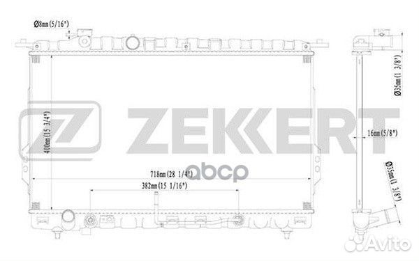 Радиатор охлаждения двигателя Hyundai Sonata IV