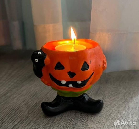 Подсвечник Halloween Pumpkin под чайную свечу