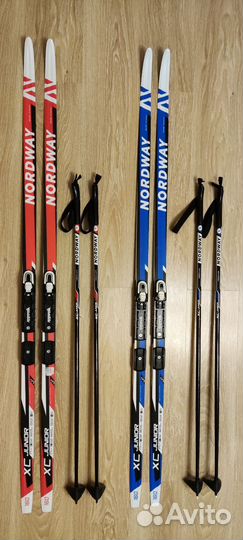 Комплект лыжный Nordway NNN 160см /лыжи+палки
