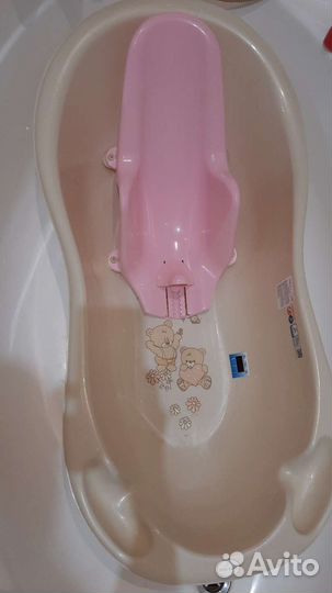 Ванночка для купания с горкой и стульчиком