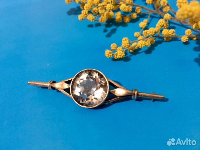 Винтажная брошь серебро 875