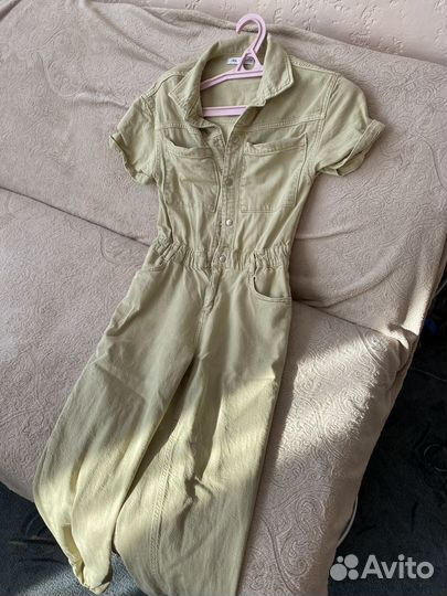 Джинсовый комбинезон zara