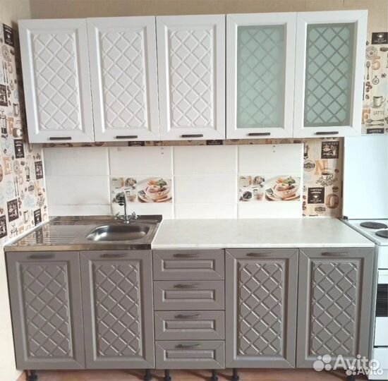 Кухня с фасадами мдф 2 метра