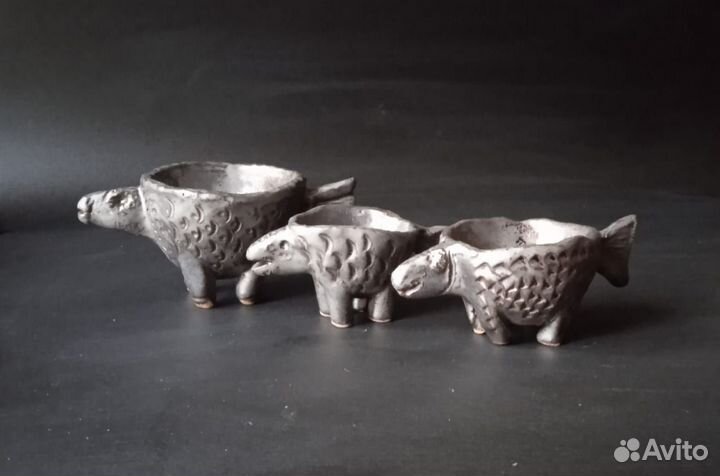 Руколепные зайки из глины