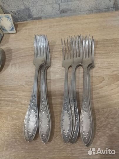 Ложки и вилки мельхиор СССР