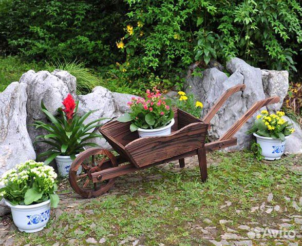 Телега декоративная