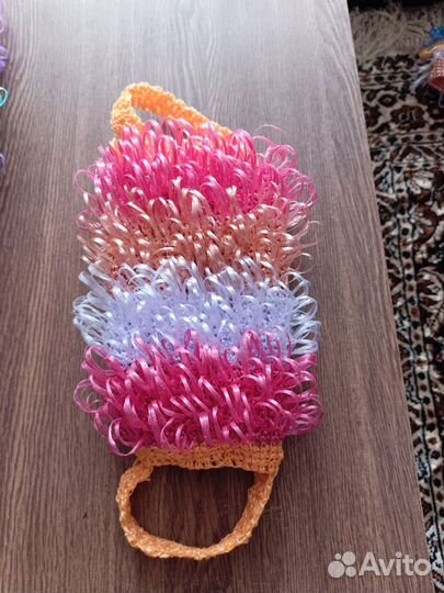 Мочалка ручной работы
