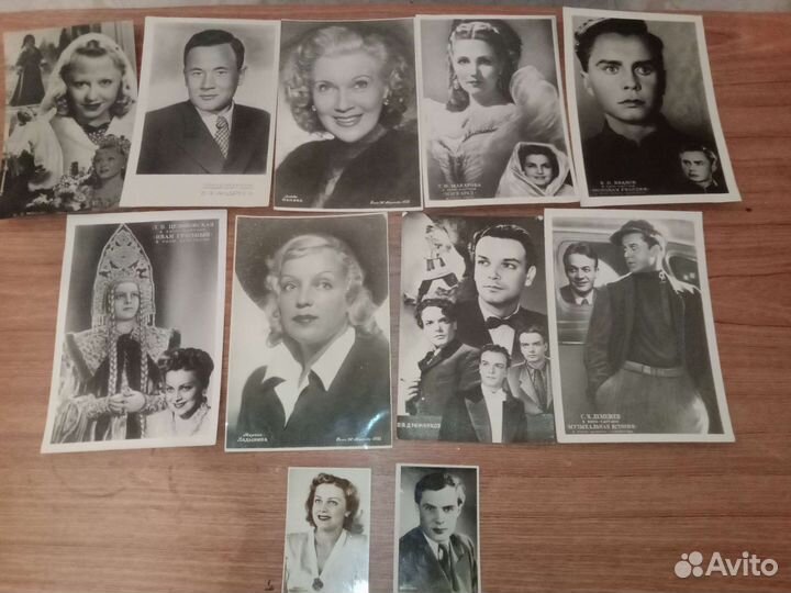 Открытки советские СССР Артисты