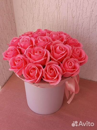 Неувядающие цветы, цветы из мыла,розы