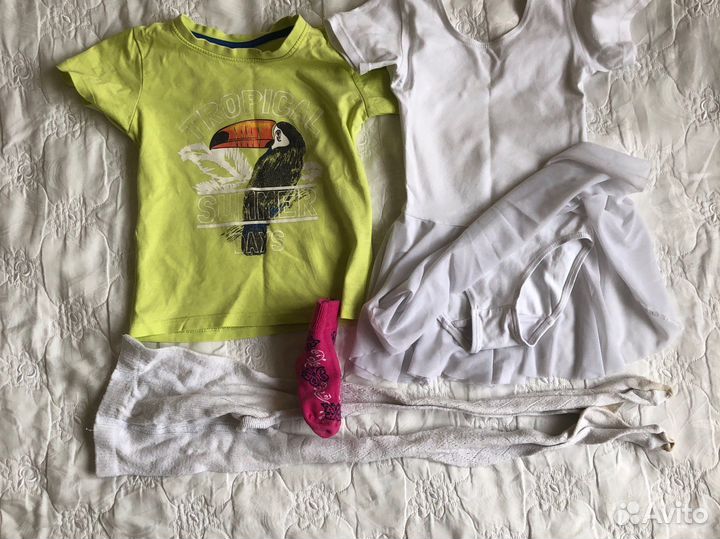 Футболка, купальник гимнастический