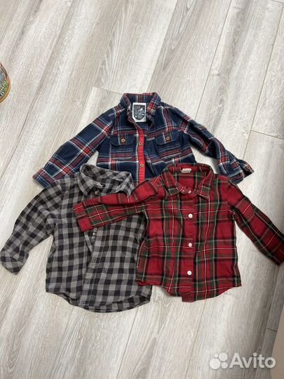 Рубашки для мальчика 9/12 месяцев