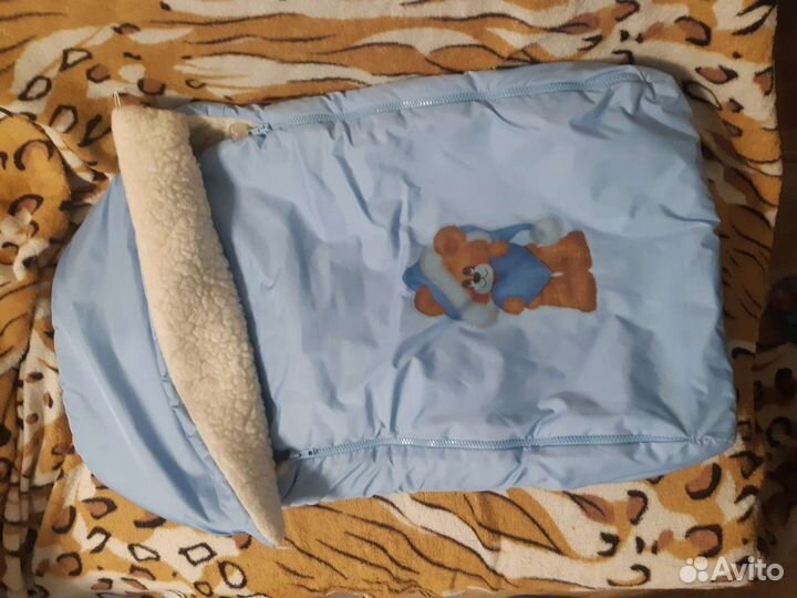 Конверт на выписку для мальчика зимний