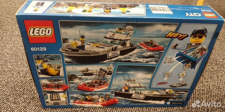 Конструктор lego City 60129 Полицейский катер