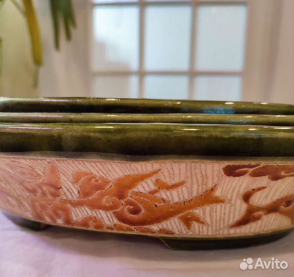 Набор горшков керамических для мини сада