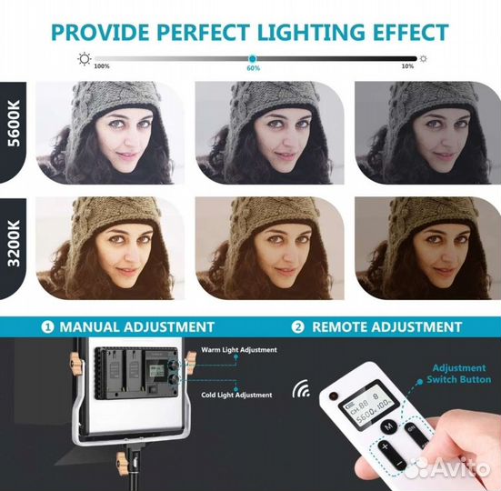 Комплект яркого светодиодного света с пультом ду