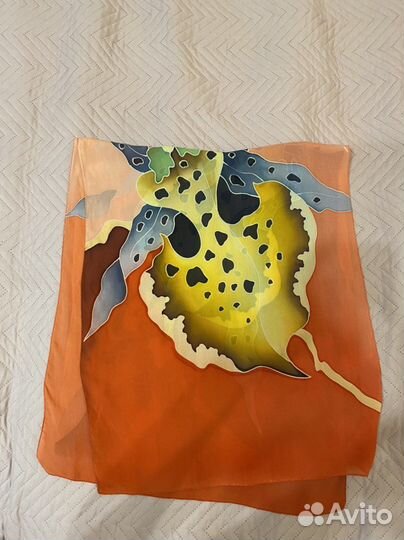 Шарф шёлковый батик новый