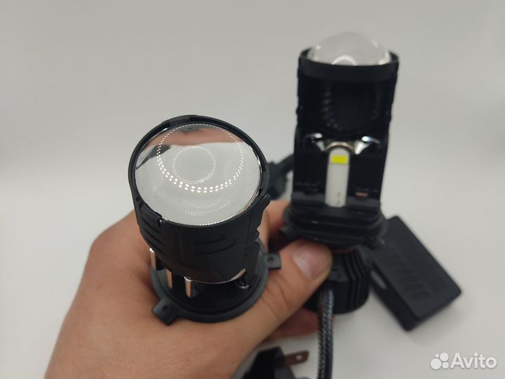 Мини LED линзы M01S 6000K H4 120w 16000lm