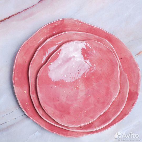 Набор тарелок ручной работы