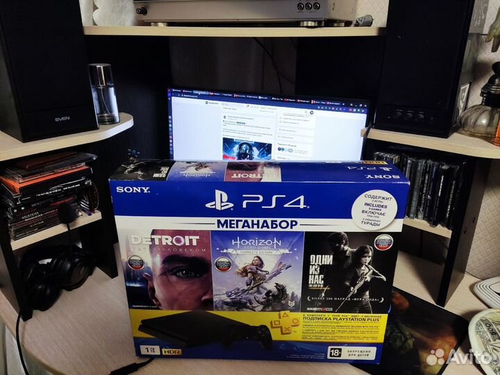 Игровая приставка ps4 slim 1tb