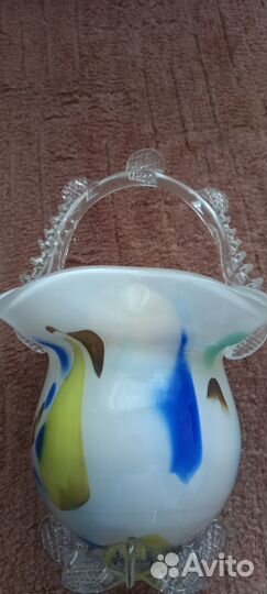 Ваза цветное стекло