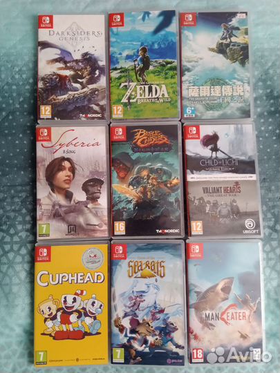 Игры для Nintendo switch катриджи