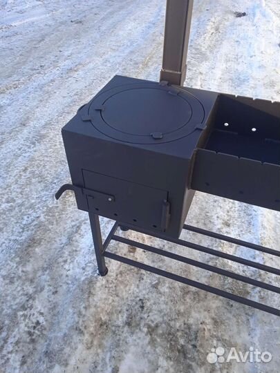 Мангал 5мм + печь для казана 6-16л