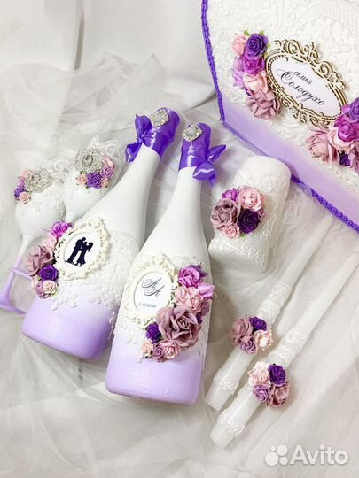 Свадебные бокалы, свечи Семейный очаг, казна / сун