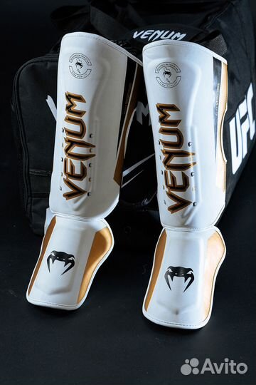 Защита ног (голени и стопы) Venum White
