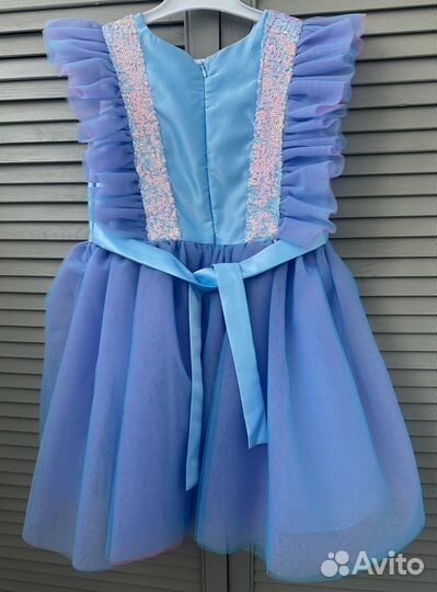 Платье новогоднее для девочки 98-104 110-116